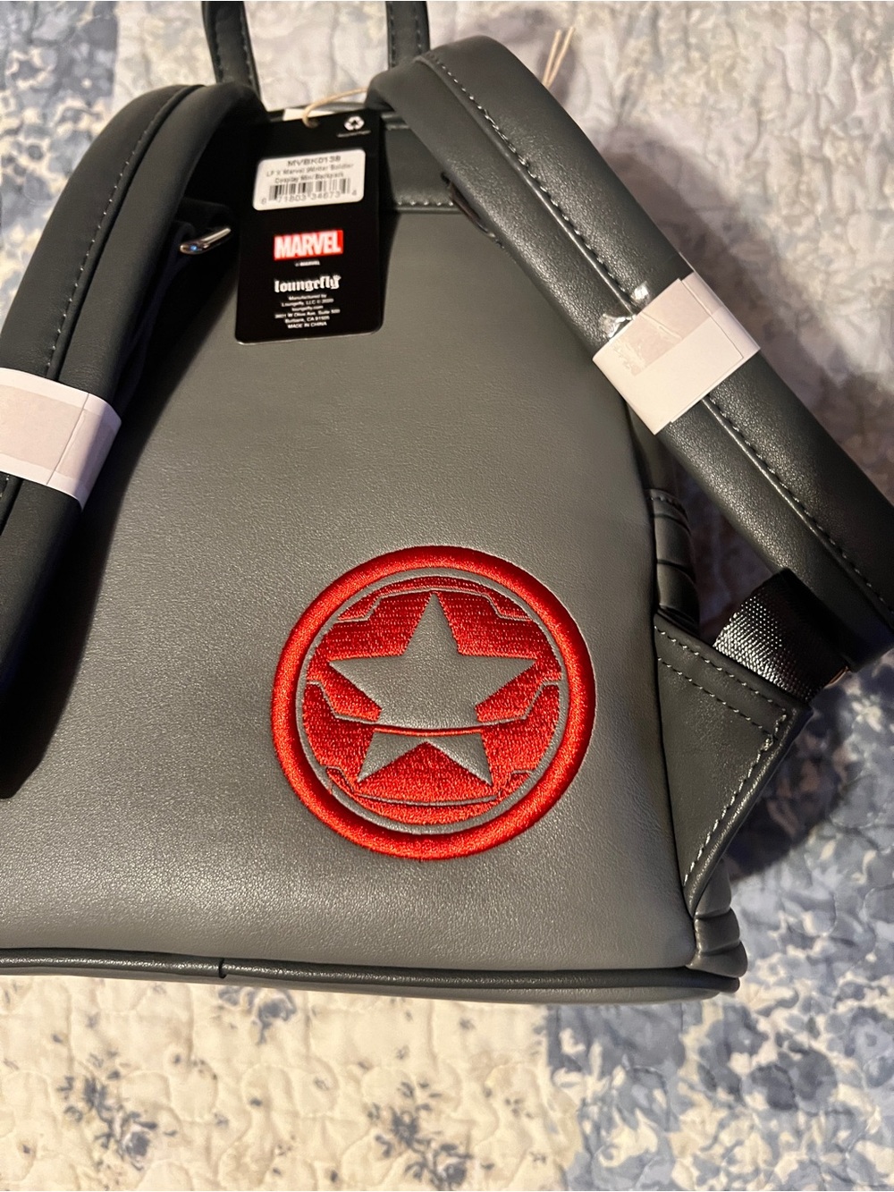 Loungefly x Marvel Winter Soldier Mini Backpack - Picture 3 of 5